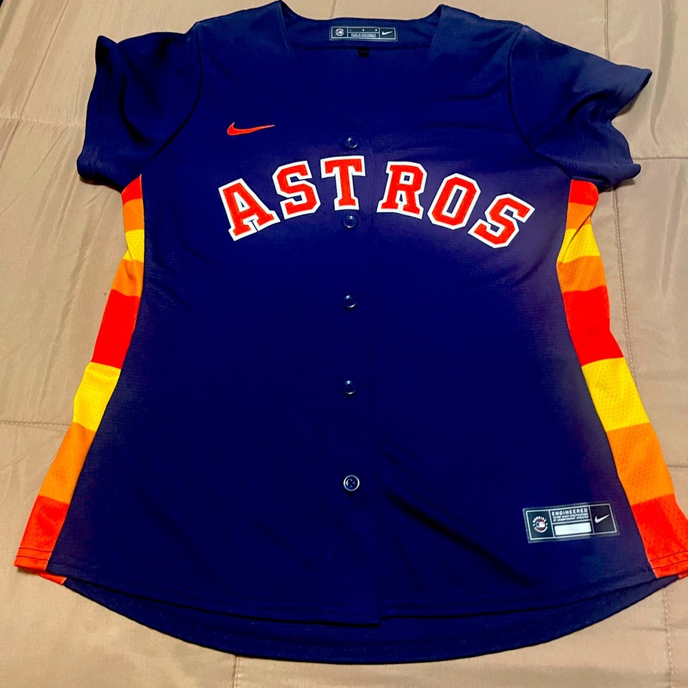 Nike Blue and Orange Women's Top
